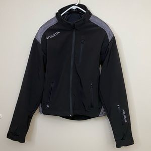 Honda Padded Riding Jacket Size Small Black Grey